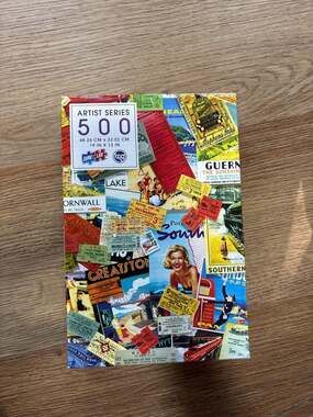 Sure-Lox Artist Series 500 Piece Jigsaw Puzzle Railways of Yesteryear 19x13